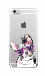 Load image into Gallery viewer, Cute Puppy Bunny Cat Princess Meow French Bulldog Soft Phone Case Coque Funda For iPhone 7 7Plus 6 6S 6Plus 8 8Plus X Samsung
