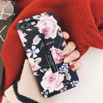 Load image into Gallery viewer, AXBETY For iPhone 7 7 Plus / 8 Plus X / XS MAX/XR Fashion Marble silicon Loop Ring Phone Cases For iPhone 7 Case Stand Cover 6S
