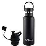 Load image into Gallery viewer, TARI Stainless Steel Bottle Wide Mouth Leakproof Flex Cap Insulated 18.5 Oz
