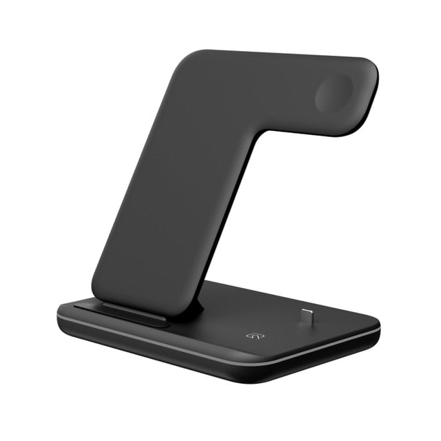 Qi Wireless Charger Stand Holder Station 15W Fast Charging Dock For Apple Watch Series 4 3 2 Airpods Iphone 11 Pro Max XS MAX XR