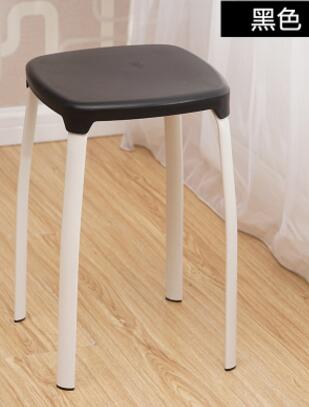 Modern Household Plastic Stool Living Room Dining Stool Fashion Cafe Bar Stool