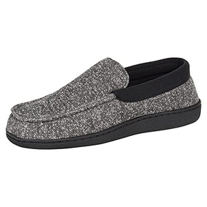 Hanes Men's ComfortSoft Memory Foam Knit Venetian Moccasin Indoor/Outdoor Slipper