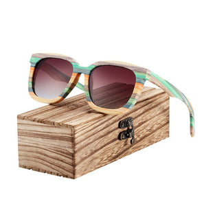 BARCUR Unique Wood Polarized Sunglasses