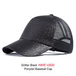 Load image into Gallery viewer, URDIAMOND 2019 Ponytail Baseball Cap Women Messy Bun Snapback Summer Mesh Hats Casual Sport Sequin Caps Drop Shipping Hat Cap
