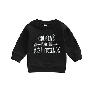 Citgeett Autumn Toddler Boy Girl Pullover Sweatshirt Casual Letter Printed Long Sleeve Tops Fall Spring Clothes| |