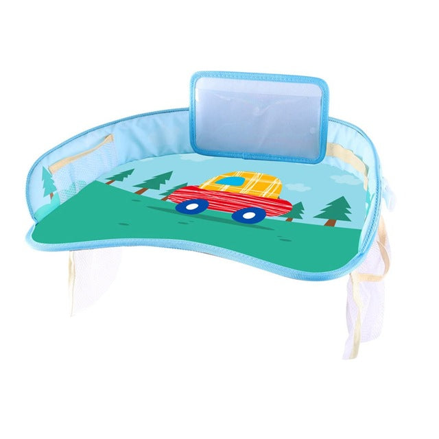 Waterproof Car Seat Tray Kids Baby Home Table Car Drinks Holders Storage Kids Toys Infant Children Dining Drink Table Baby Fence