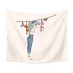 Load image into Gallery viewer, Sexy Body Line Tapestry Art Wall Hanging Tapestry Simple Design Line Wall Decor Bedspread Yoga Mat Picnic Cloth Home &amp; Living|Tapestry
