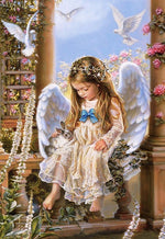 Load image into Gallery viewer, 5d Diy Diamond Painting Cross Stitch Diamond Embroidery Angel Girl Picture Landscape Wall Sticker Full Diamond Mosaic
