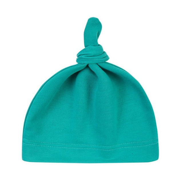 2019 Cotton Newborn Baby Knot Beanies Girls Sleep Caps