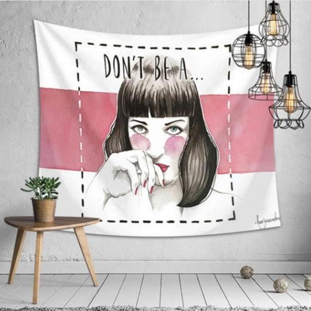 Sexy Body Line Tapestry Art Wall Hanging Tapestry Simple Design Line Wall Decor Bedspread Yoga Mat Picnic Cloth Home & Living|Tapestry