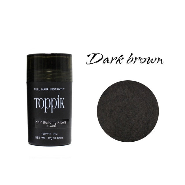 Toppik keratin hair building fibers Thicker Anti Hair Loss Products 12g Concealer Refill Thickening Fiber Hair Powders Growth