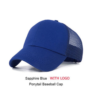 URDIAMOND 2019 Ponytail Baseball Cap Women Messy Bun Snapback Summer Mesh Hats Casual Sport Sequin Caps Drop Shipping Hat Cap