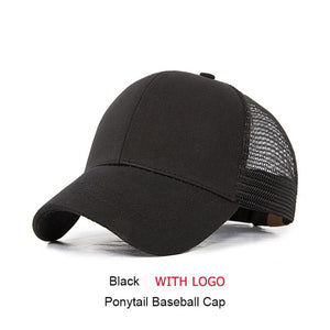 URDIAMOND 2019 Ponytail Baseball Cap Women Messy Bun Snapback Summer Mesh Hats Casual Sport Sequin Caps Drop Shipping Hat Cap