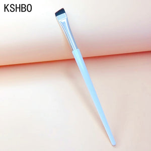 KSHBO Thin Eyebrow Eyeliner Brush Super Fine Angled Brow Contour Brush Portable Women Eyebrow Liner Cream Cosmetic Makeup Tools| |