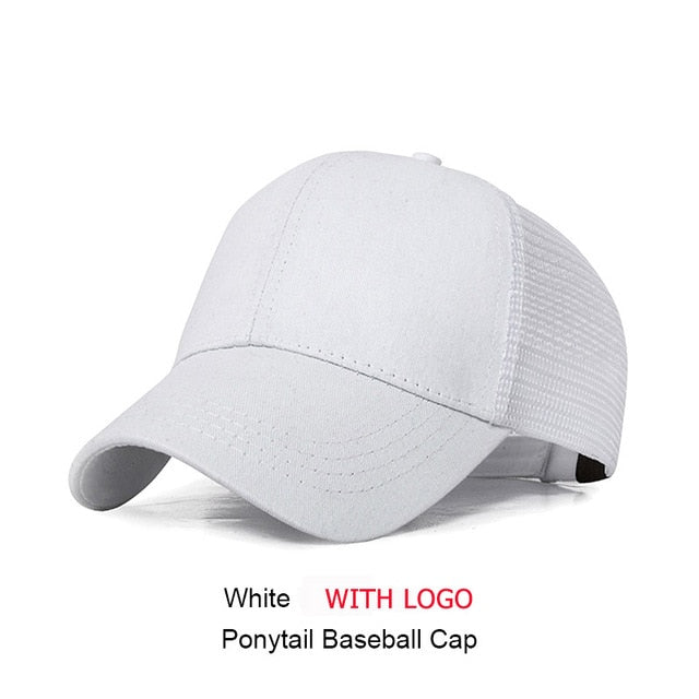 URDIAMOND 2019 Ponytail Baseball Cap Women Messy Bun Snapback Summer Mesh Hats Casual Sport Sequin Caps Drop Shipping Hat Cap