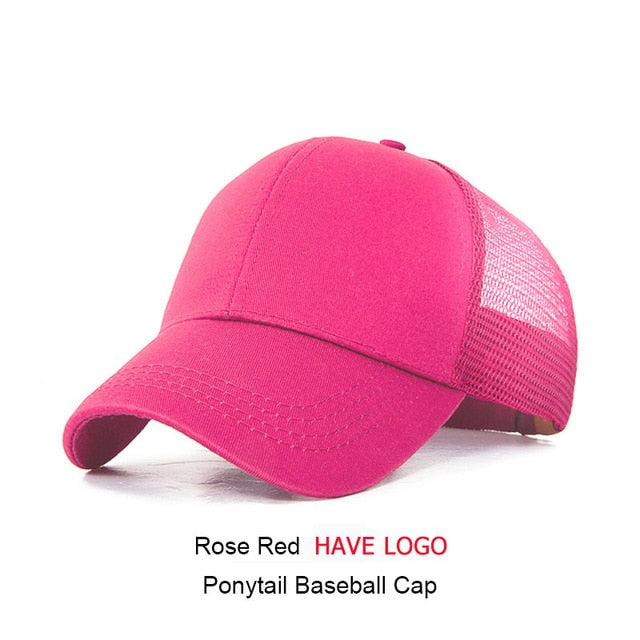 URDIAMOND 2019 Ponytail Baseball Cap Women Messy Bun Snapback Summer Mesh Hats Casual Sport Sequin Caps Drop Shipping Hat Cap