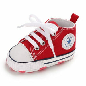 Baby Infant Classic Canvas Baby Shoes Boy Girl Soft Sole Size 1 2 3 0-18 Months