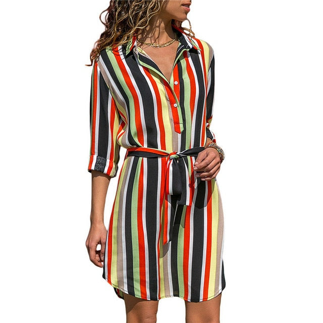 Long Sleeve Shirt Dress 2019