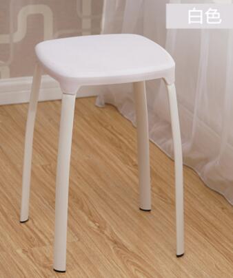 Modern Household Plastic Stool Living Room Dining Stool Fashion Cafe Bar Stool