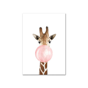 Pink Bubble Child Poster