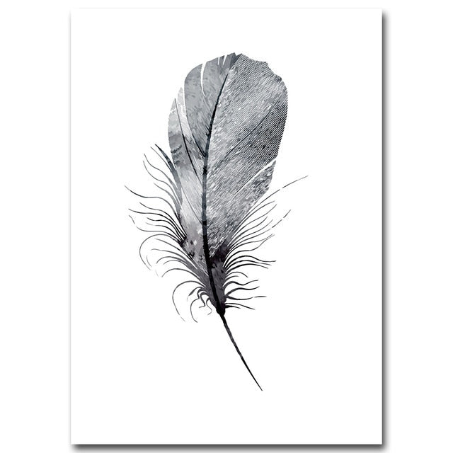 Scandinavian Poster Black White Deer Dandelion Nordic Style Wall Art Canvas Print Painting Decoration Picture Living Room Decor|Painting & Calligraphy