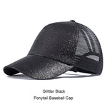 Load image into Gallery viewer, URDIAMOND 2019 Ponytail Baseball Cap Women Messy Bun Snapback Summer Mesh Hats Casual Sport Sequin Caps Drop Shipping Hat Cap
