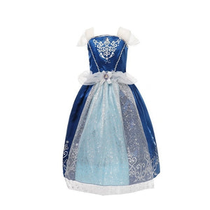 Fancy Baby Girl Princess Clothes Kid Jasmine Rapunzel Aurora Belle Ariel Cosplay Costume Child Elsa Anna Elena Sofia Party Dress