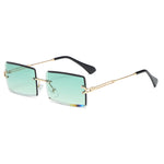 Load image into Gallery viewer, Fashion Rimless Rectangle Sunglasses
