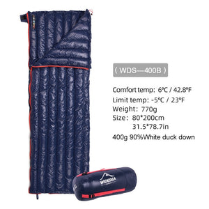 Widesea Camping Ultralight Sleeping Bag Down Waterproof Lazy Bag Portable Storage Compression Slumber Bag Travel Sundries Bag|Sleeping Bags|