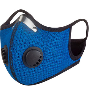 Washable, Reusable Anti-Virus and Dust Masks with Activated Carbon Filters and Double Valves