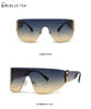 2023 Irregular Square Sun glasses Classic Punk Oversized Personality F sunglasses rimless one piece sunglasses