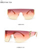 2023 Irregular Square Sun glasses Classic Punk Oversized Personality F sunglasses rimless one piece sunglasses