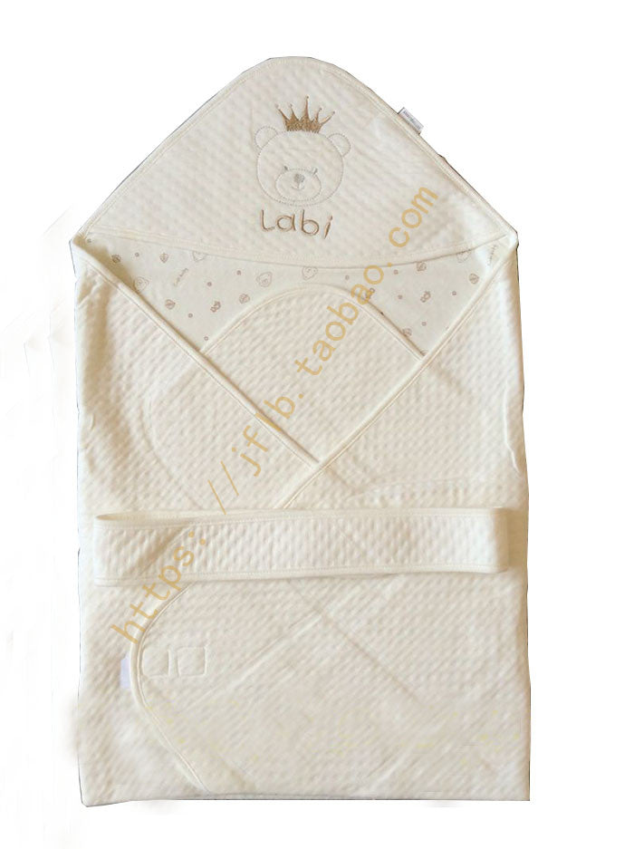 Rabbi baby holding summer newborn supplies small quilt spring and summer thin paragraph towel cotton baby spring and autumn package