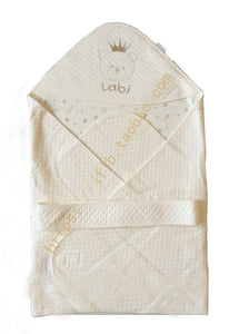 Rabbi baby holding summer newborn supplies small quilt spring and summer thin paragraph towel cotton baby spring and autumn package