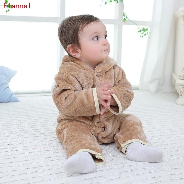 2019 Newborn Baby Winter Hoodie Clothes Polyester Infant Baby Girls Pink Climbing New Spring Outwear Rompers 3m 12m Boy Jumpsuit, Color - FLRkaiqi