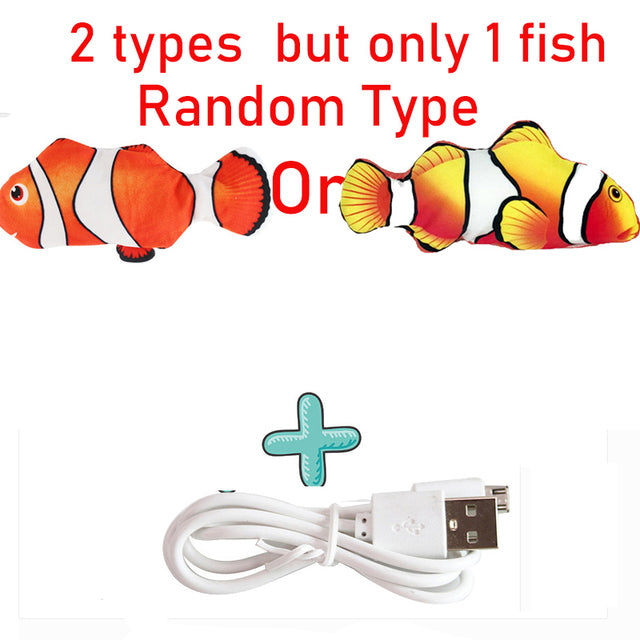 Cat USB Charger Toy Fish Interactive Electric floppy Fish Cat toy Realistic Pet Cats Chew Bite Toys Pet Supplies Cats dog toy|Cat Toys|