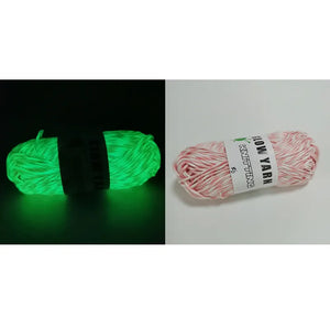 2022 Newest Functional Luminous Yarn Glow in the Dark Polyester Chunky Yarn 53m Long Knitting Wool Yarn for Crochet Sweater Hat