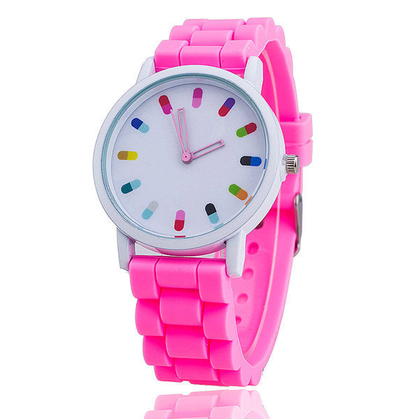 Candy Color Silicone Wrist Watch