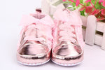 Load image into Gallery viewer, Soft-Soled Rose Flower Baby Shoes
