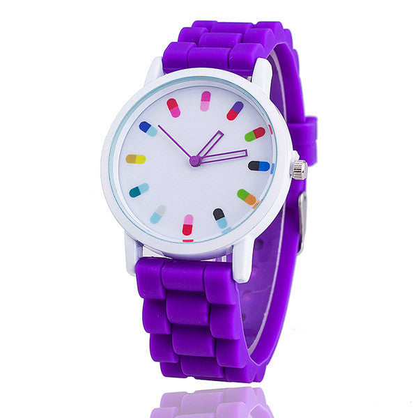 Candy Color Silicone Wrist Watch