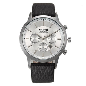 Mens Sports Wristwatch, Color - Silver Black