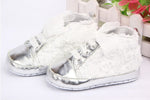 Load image into Gallery viewer, Soft-Soled Rose Flower Baby Shoes
