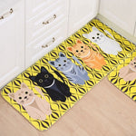 Load image into Gallery viewer, Kawaii Welcome Floor Mats Animal Cat Printed Bathroom Kitchen Carpets Doormats Cat Floor Mat for Living Room Anti-Slip Tapete
